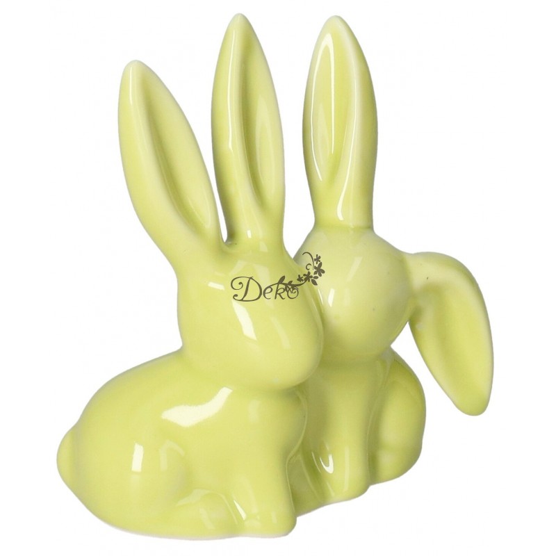 ZAJĄC ZAJĄCZEK CERAMICZNY WIELKANOCNY FIGURKA DO STROIKA