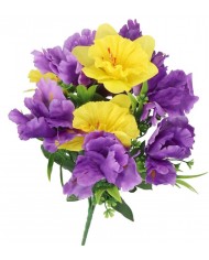 BUKIET KWIATÓW DUŻY SZTUCZNE KWIATY ŻONKIL IRYS