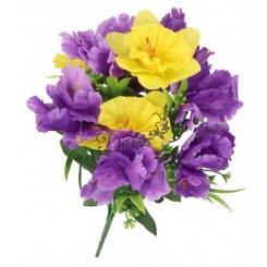 BUKIET KWIATÓW DUŻY SZTUCZNE KWIATY ŻONKIL IRYS