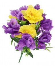 BUKIET KWIATÓW DUŻY SZTUCZNE KWIATY ŻONKIL IRYS