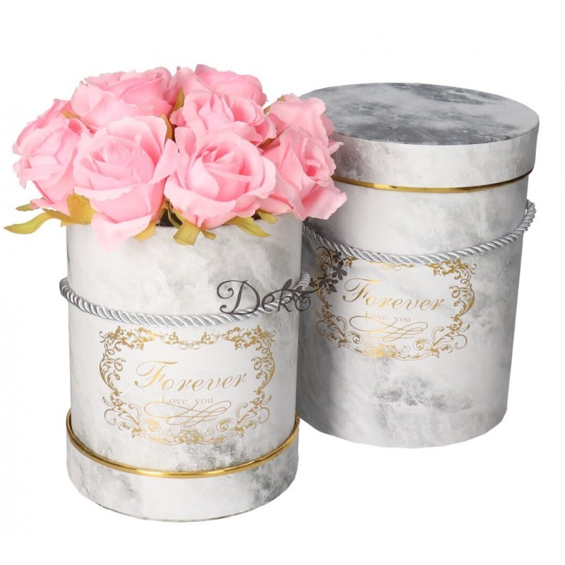 FLOWER BOX PUDEŁKO NA KWIATY PREZENT DEKORACJE 2SZT