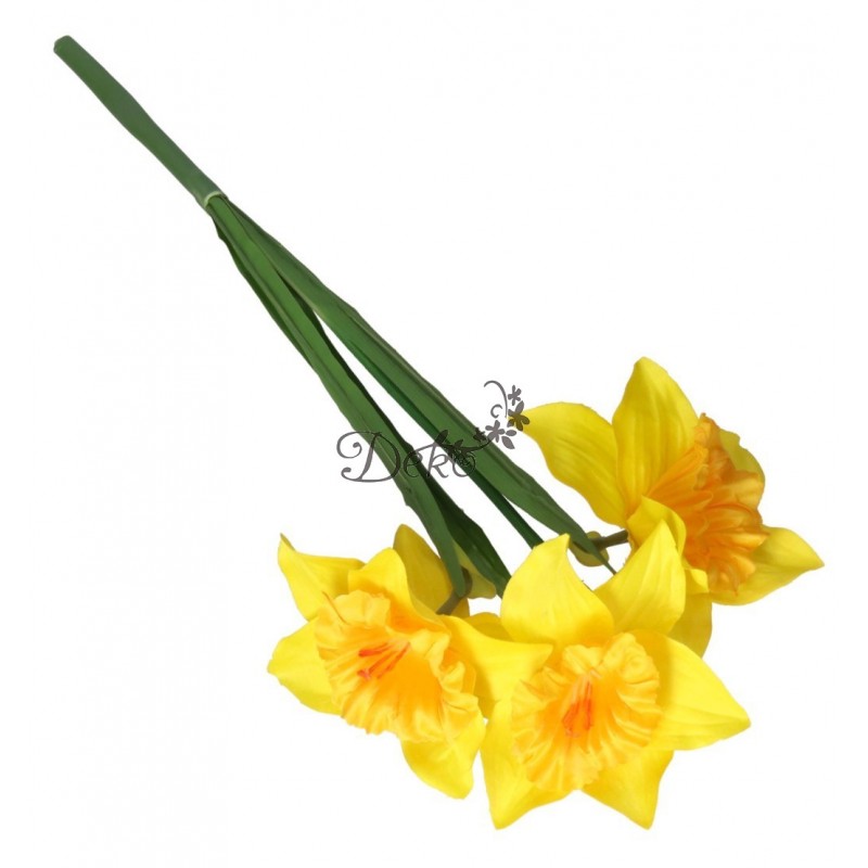 ŻONKILE ŻONKIL SZTUCZNE KWIATY GAŁĄZKA ROŚLINA 3 GŁÓWKI