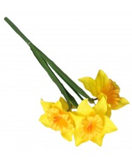 ŻONKILE ŻONKIL SZTUCZNE KWIATY GAŁĄZKA ROŚLINA 3 GŁÓWKI