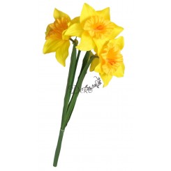 ŻONKILE ŻONKIL SZTUCZNE KWIATY GAŁĄZKA ROŚLINA 3 GŁÓWKI