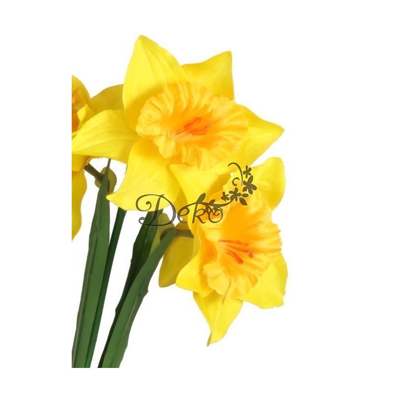 ŻONKILE ŻONKIL SZTUCZNE KWIATY GAŁĄZKA ROŚLINA 3 GŁÓWKI