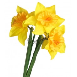 ŻONKILE ŻONKIL SZTUCZNE KWIATY GAŁĄZKA ROŚLINA 3 GŁÓWKI