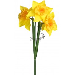 ŻONKILE ŻONKIL SZTUCZNE KWIATY GAŁĄZKA ROŚLINA 3 GŁÓWKI