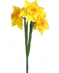 ŻONKILE ŻONKIL SZTUCZNE KWIATY GAŁĄZKA ROŚLINA 3 GŁÓWKI