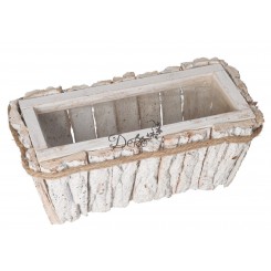 DONICZKA OSŁONKA DREWNIANA KORA KORYTKO DONICZKI