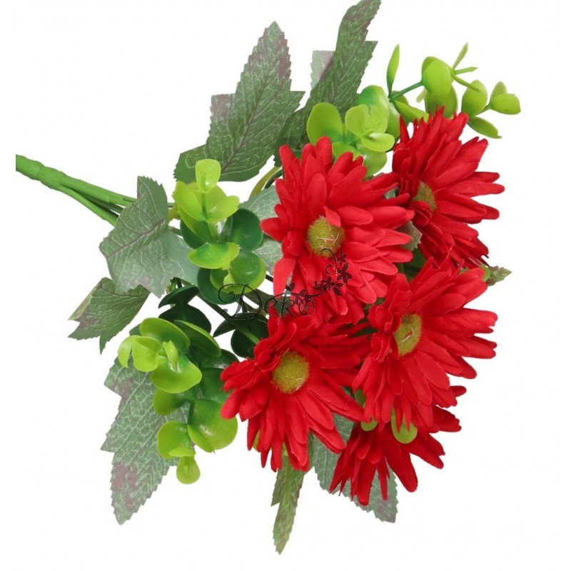 SZTUCZNE KWIATY ROŚLINY BUKIET GAŁĄZKI KWIATY MARGARETKI