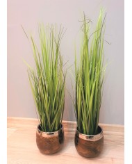 TRAWA SZTUCZNA ROŚLINA W DONICZCE SZTUCZNE KWIATY FEJKA 70CM