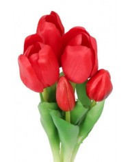 TULIPANY BUKIET TULIPANÓW GUMOWE GUMOWANE JAK ŻYWE