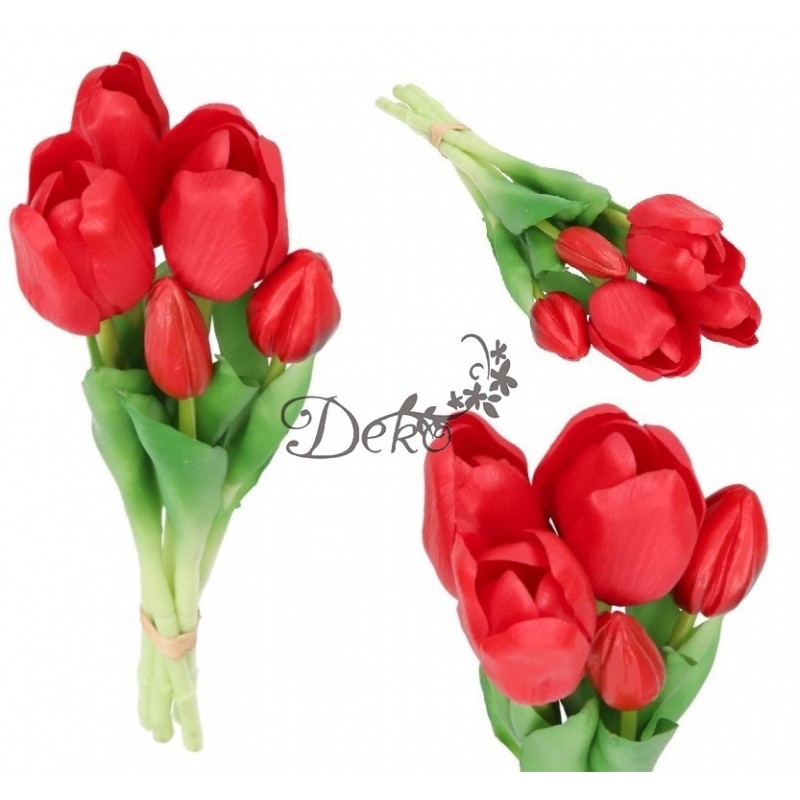 TULIPANY BUKIET TULIPANÓW GUMOWE GUMOWANE JAK ŻYWE