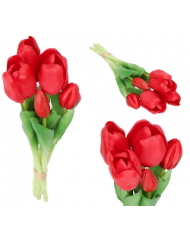 TULIPANY BUKIET TULIPANÓW GUMOWE GUMOWANE JAK ŻYWE