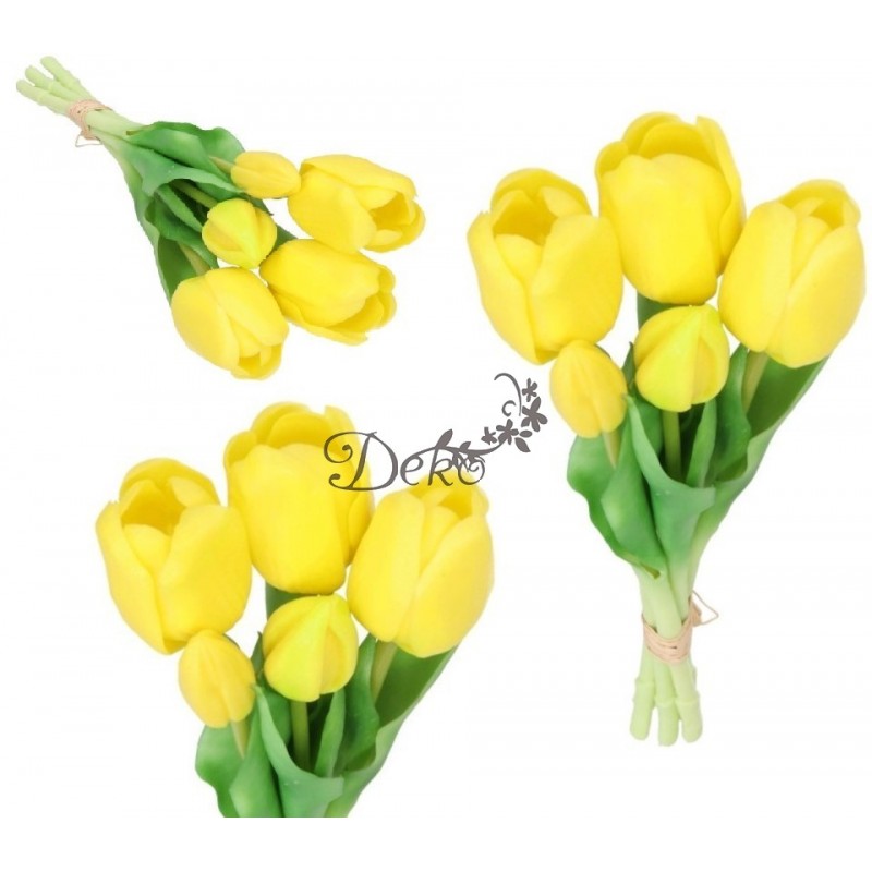 TULIPANY BUKIET TULIPANÓW GUMOWE GUMOWANE JAK ŻYWE