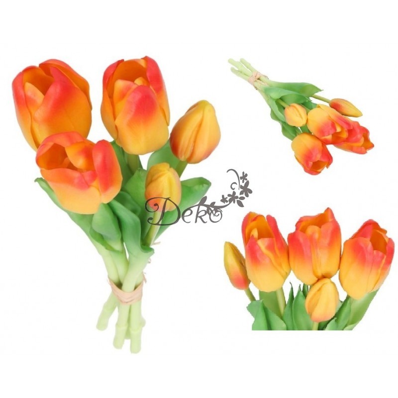 TULIPANY BUKIET TULIPANÓW GUMOWE GUMOWANE JAK ŻYWE