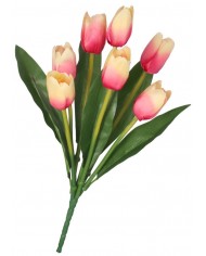 TULIPANY BUKIET TULIPANÓW GUMOWANE JAK ŻYWE 36CM