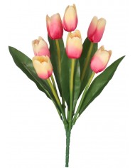 TULIPANY BUKIET TULIPANÓW GUMOWANE JAK ŻYWE 36CM