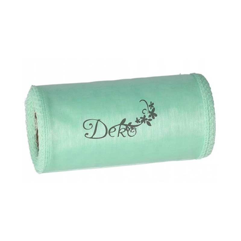 ORGANZA GŁADKA OBSZYWANA 12CM 9,1M WSTĄŻKA