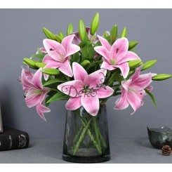 SZTUCZNE KWIATY GAŁĄZKI LILIA JAK ŻYWA KWIAT LILII