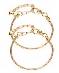 KALENDARZ ADWENTOWY BRANSOLETKA BIŻUTERIA PREZENT ZŁOTY ZAWIESZKI DIY 24SZT