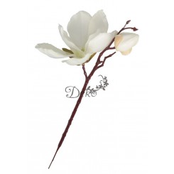 SZTUCZNE KWIATY ROŚLINY GAŁĄZKI GAŁĄZKA MAGNOLIA 35CM