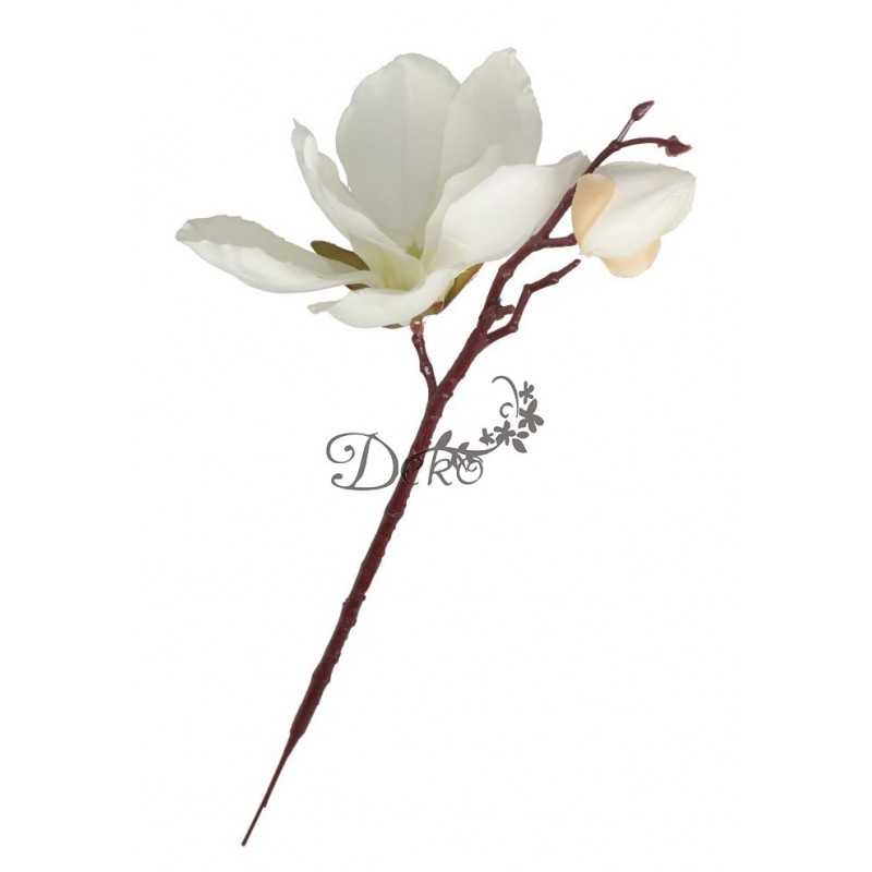 SZTUCZNE KWIATY ROŚLINY GAŁĄZKI GAŁĄZKA MAGNOLIA 35CM