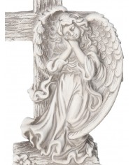 FIGURKA Z KAMIENIA NA GRÓB ANIOŁ Z KAMIENIA OZDOBA NA GRÓB