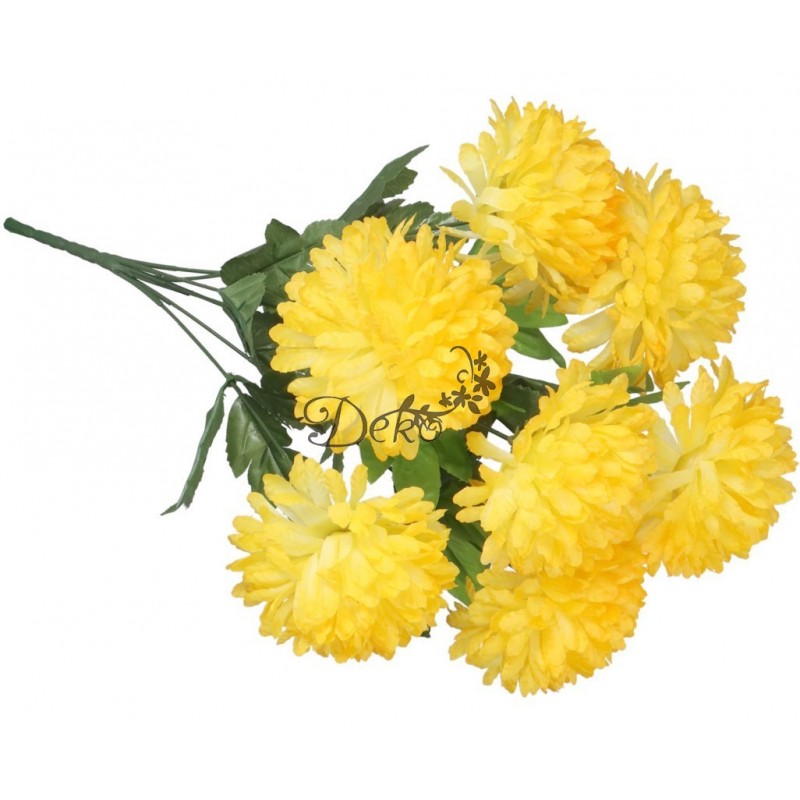 SZTUCZNE KWIATY JAK ŻYWE CHRYZANTEMA BUKIET DUŻY 7 GŁÓWEK