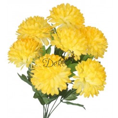 SZTUCZNE KWIATY JAK ŻYWE CHRYZANTEMA BUKIET DUŻY 7 GŁÓWEK