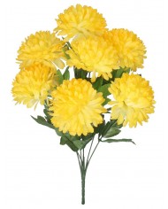 SZTUCZNE KWIATY JAK ŻYWE CHRYZANTEMA BUKIET DUŻY 7 GŁÓWEK