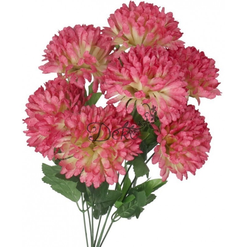 SZTUCZNE KWIATY JAK ŻYWE CHRYZANTEMA BUKIET DUŻY 7 GŁÓWEK