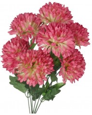 SZTUCZNE KWIATY JAK ŻYWE CHRYZANTEMA BUKIET DUŻY 7 GŁÓWEK