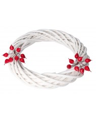 GAŁĄZKI DEKORACYJNE NA STROIK GRUSZKI CZERWONE SZTUCZNE OWOCE 16SZT