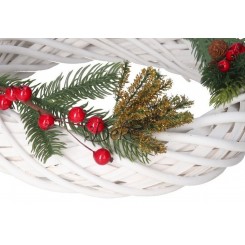 GAŁĄZKA DEKORACYJNA IGLIWIE Z BROKATEM 144 SZT GAŁĄZKI DO STROIKA