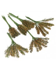 GAŁĄZKA DEKORACYJNA IGLIWIE Z BROKATEM 144 SZT GAŁĄZKI DO STROIKA