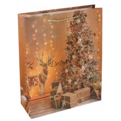 TOREBKA PREZENTOWA ŚWIĄTECZNA ŚREDNIA PREZENTY