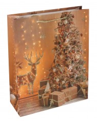 TOREBKA PREZENTOWA ŚWIĄTECZNA ŚREDNIA PREZENTY