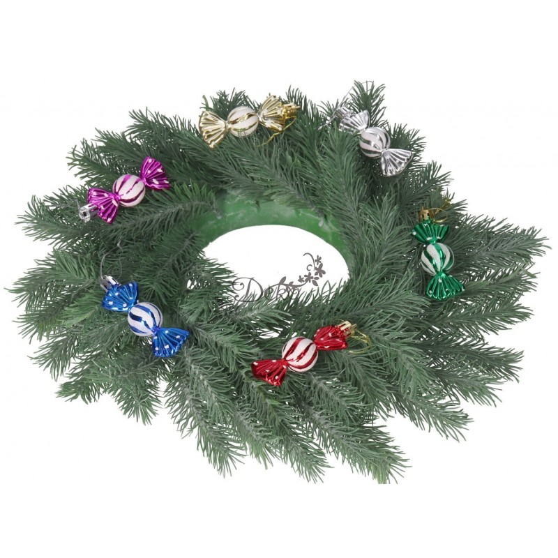 BOMBKI PLASTIKOWE NA CHOINKĘ STROIK 6SZT BOMBKI CHOINKOWE