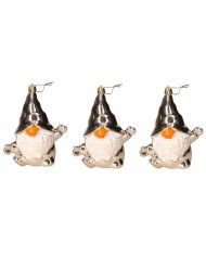 BOMBKI PLASTIKOWE NA CHOINKĘ STROIK 8SZT BOMBKI CHOINKOWE