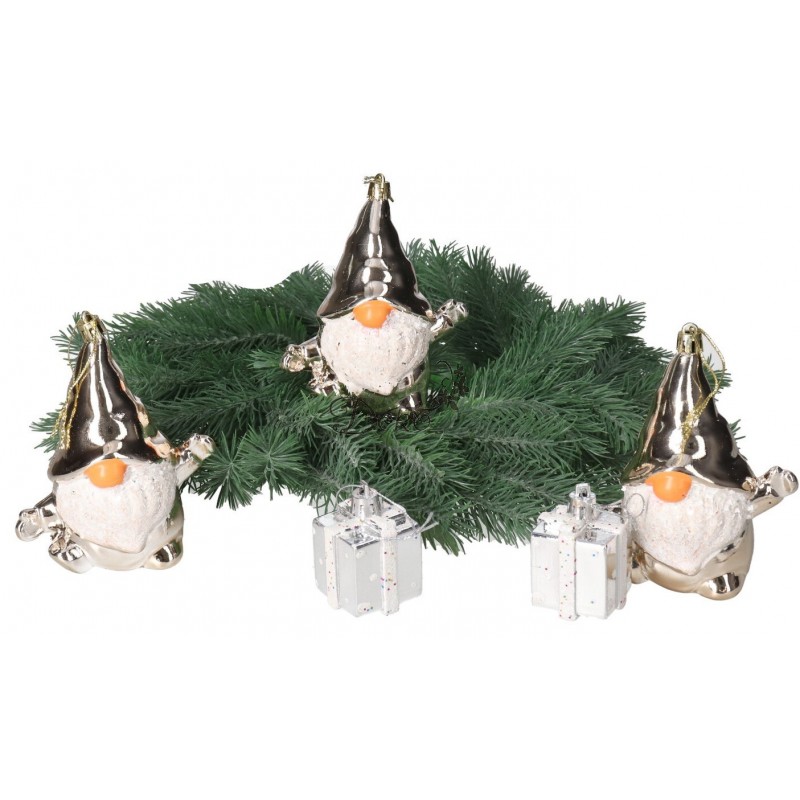 BOMBKI PLASTIKOWE NA CHOINKĘ STROIK SKRZAT 3SZT OZDOBA