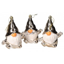 BOMBKI PLASTIKOWE NA CHOINKĘ STROIK SKRZAT 3SZT OZDOBA