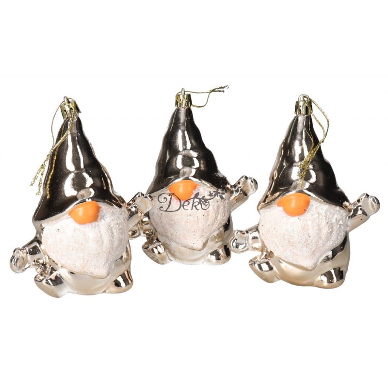 BOMBKI PLASTIKOWE NA CHOINKĘ STROIK SKRZAT 3SZT OZDOBA