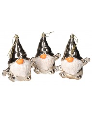 BOMBKI PLASTIKOWE NA CHOINKĘ STROIK SKRZAT 3SZT OZDOBA