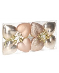 BOMBKI PLASTIKOWE NA CHOINKĘ STROIK 8SZT BOMBKI CHOINKOWE