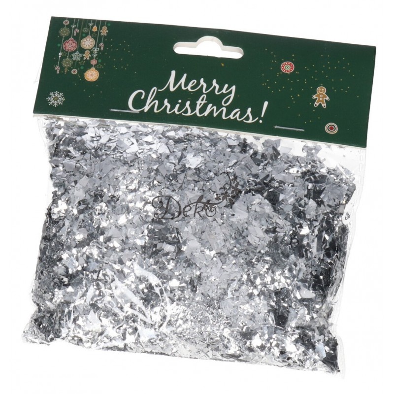 ŚNIEG DEKORACYJNY 50G ŚNIEG DO OZDABIANIA PŁATKI FOLII