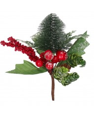 GAŁĄZKA DEKORACYJNA IGLIWIE Z BROKATEM 144 SZT GAŁĄZKI DO STROIKA