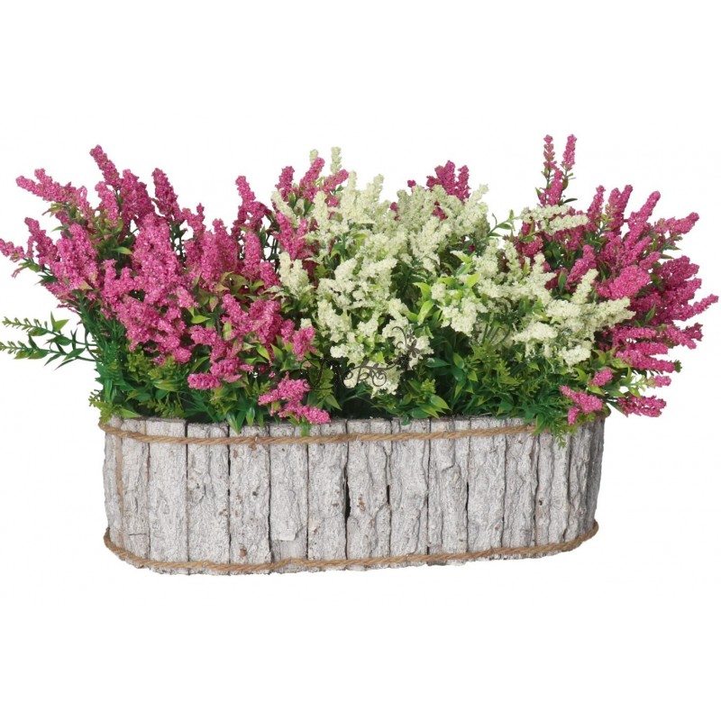 DONICZKA OSŁONKA DREWNIANA KORA KORYTKO DONICZKI 40CM