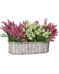 DONICZKA OSŁONKA DREWNIANA KORA KORYTKO DONICZKI 40CM