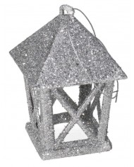 ANIOŁ ANIOŁEK AKRYLOWY BROKACONY 2SZT ZAWIESZKA